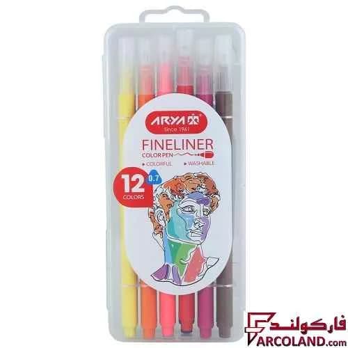 روان نویس آریا 0.7 میلی متری 9082 بسته 12 عددی