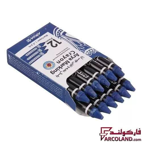 پاستل کارتن نویسی آریا Arya 2012 بسته 12 عددی — تصویر ۲