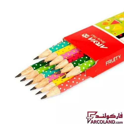 مداد مشکی طرح دار آریا مدل Arya 3048 بسته 12 عددی — تصویر ۲