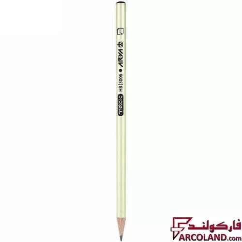 مداد مشکی آریا طرح متالیک Arya 3006 — تصویر ۲