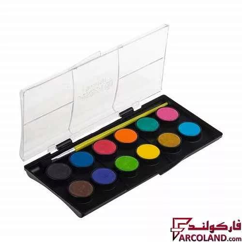 آبرنگ 12 رنگ آریا مدل Arya 5008 — تصویر ۲