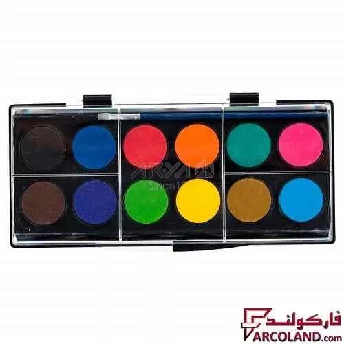 آبرنگ 12 رنگ آریا مدل Arya 5009 — تصویر ۳