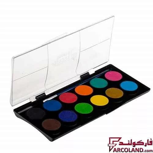 آبرنگ 12 رنگ آریا مدل Arya 5009 — تصویر ۲