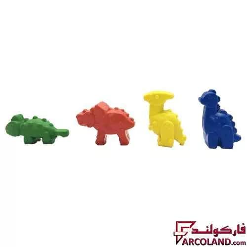 مداد شمعی 4 رنگ آریا مدل کرایون Arya Crayons 2052 — تصویر ۲