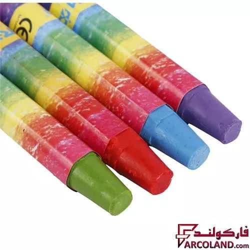 پاستل روغنی 36 رنگ آریا کیفی پلاستیکی کد Arya 2032 — تصویر ۵