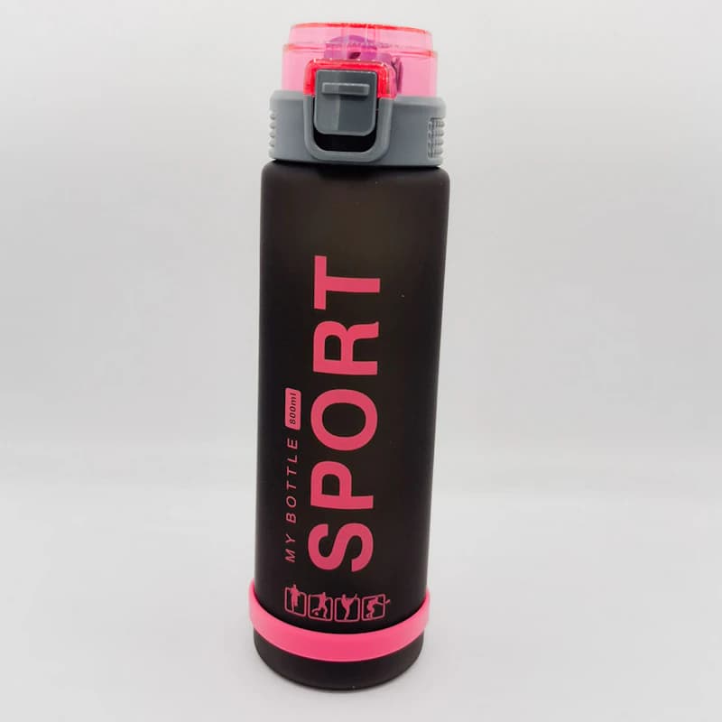 قمقمه ورزشی مدل Sport کد 755 ظرفیت ۸۰۰ میلیلیتر دارای درب قفلی، نیدار، لبی آساننوش و دستگیره حمل — تصویر ۴