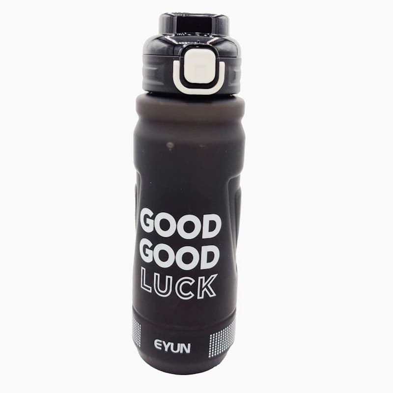 قمقمه ورزشی ایون (EYUN) مدل Good Luck ظرفیت ۱ لیتر دارای درب قفلی ضامن‌دار، نی‌دار، لبی آسان‌نوش و دستگیره حمل — تصویر ۲
