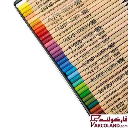 مداد رنگی 3+36 رنگ آریا جعبه فلزی کد Arya 3023 — تصویر ۳