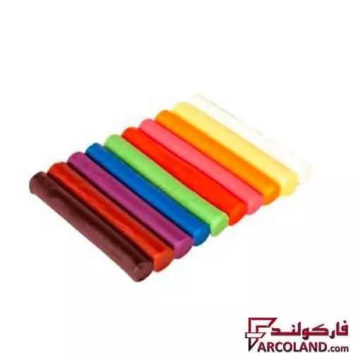 خمیر بازی 10 رنگ وکیومی آریا مدل Arya 1021 — تصویر ۲
