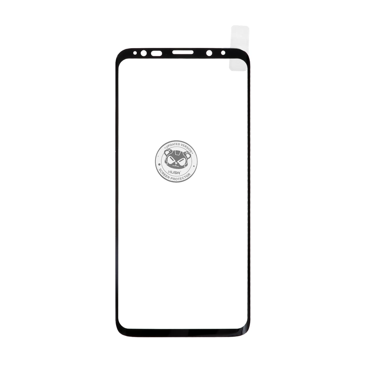 گلس و محافظ صفحه نمایش شیشه ای خم فول چسب Full Cover Kusa درجه یک – Samsung Galaxy S8 / Galaxy S9 – مشکی