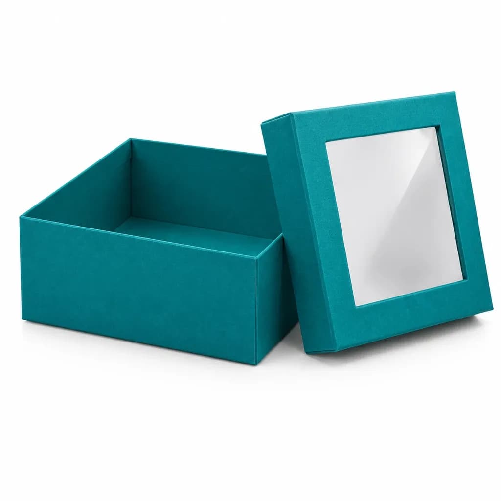 جعبه هاردباکس پنجره‌ای | بسته‌بندی لوکس و شفاف- باجعبه