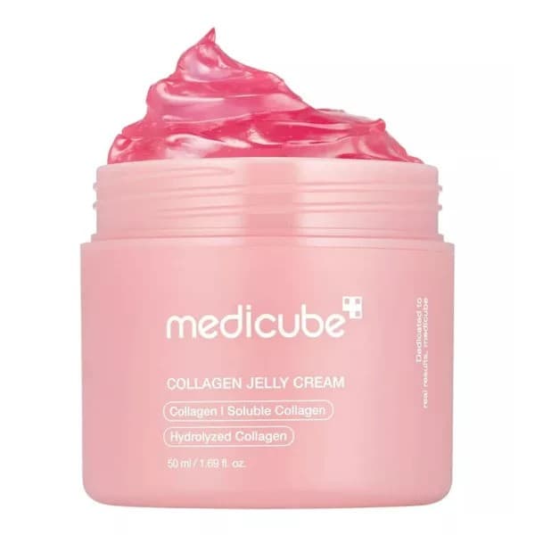 کرم ژلی آبرسان و سفت‌کننده پوست کلاژن مدیکیوب Medicube Collagen Jelly Cream مناسب انواع پوست حجم 50 میلی لیتر