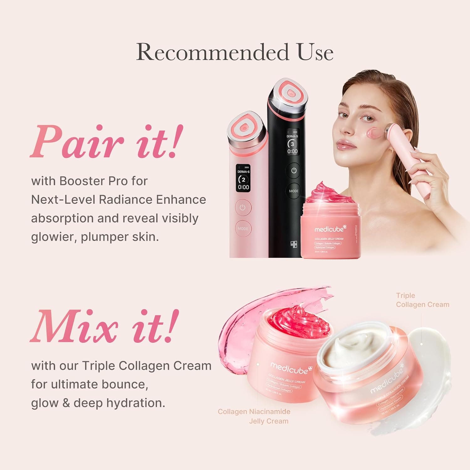 کرم ژلی آبرسان و سفت‌کننده پوست کلاژن مدیکیوب Medicube Collagen Jelly Cream مناسب انواع پوست حجم 110 میلی لیتر — تصویر ۵