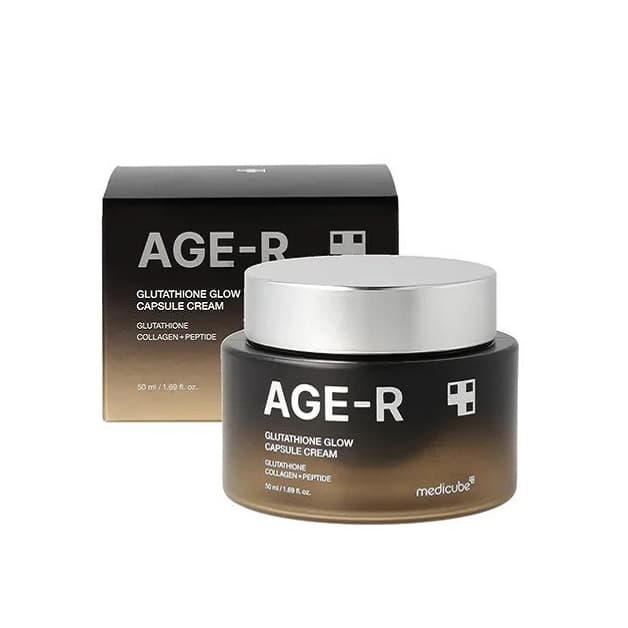 کرم کپسولی جوانساز و روشن کننده گلوتاتیون مدیکیوب Medicube AGE-R Glutathione Glow Capsule Cream مناسب برای انواع پوست حجم 50 میلی لیتر