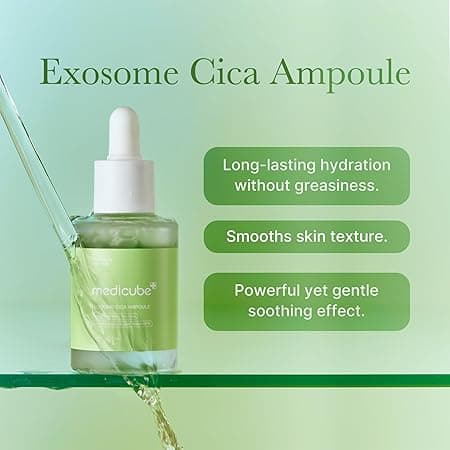 سرم اگزوزوم سیکا مدیکیوب ترمیم‌کننده، تسکین دهنده قوی پوست و ضدجوشMedicube Exosome Cica Serum مناسب انواع پوست حجم 30 میلی لیتر — تصویر ۶