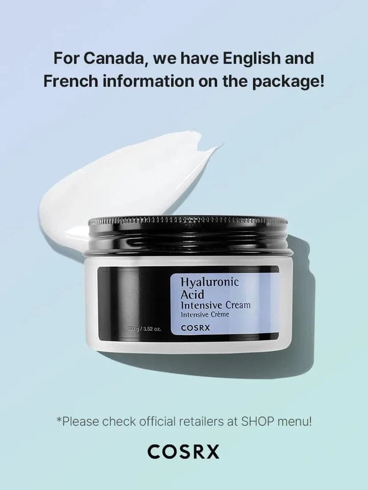 کرم هیالورونیک اسید آبرسان قوی کوزارکس COSRX Hyaluronic Acid Intensive Cream مناسب انواع پوست حجم 100میلی لیتر — تصویر ۶