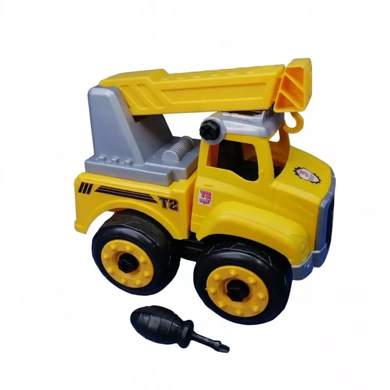 ماشین راه سازی مونتاژی مدل کامیون نردبان دار/ ST Toys