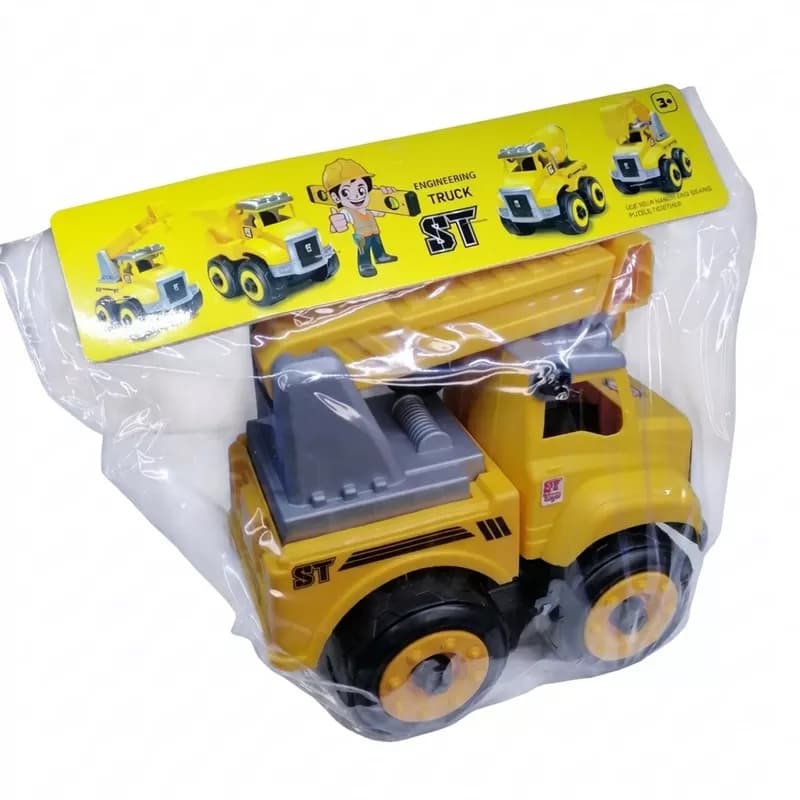 ماشین راه سازی مونتاژی مدل کامیون نردبان دار/ ST Toys — تصویر ۳