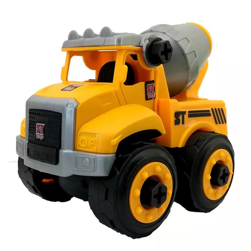 ماشین راه سازی مونتاژی مدل کامیون میکسر بتن ST Toys — تصویر ۲