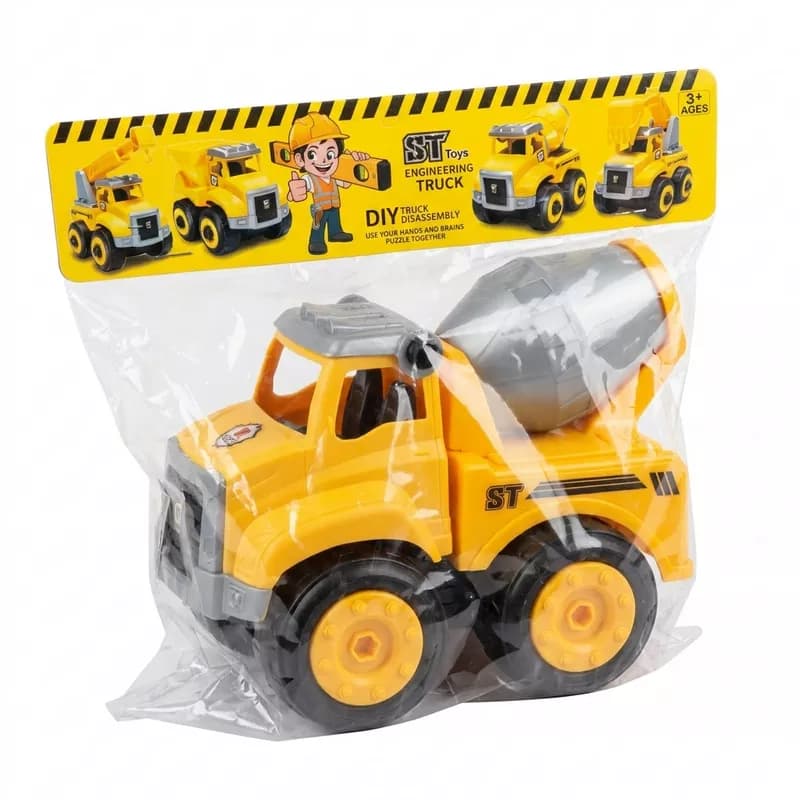ماشین راه سازی مونتاژی مدل کامیون میکسر بتن ST Toys — تصویر ۳