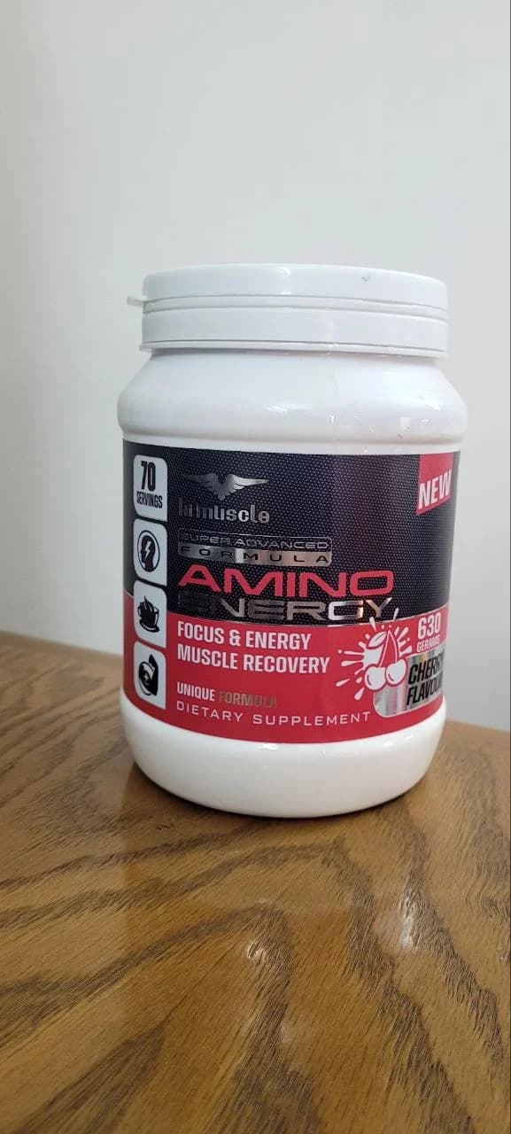 آمینو انرژی های مسل ۶۳۰ گرم طعم آلبالو (اصل آلمان) | Hi Muscle Amino Energy 630g Cherry