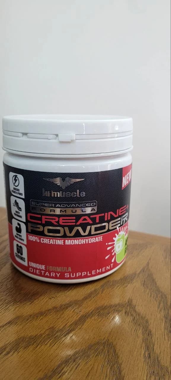 کراتین مونوهیدرات، های‌مسل ۳۰۰ گرم طعم لیمو (اصل آلمان) |Hi Muscle Creatine Powder 300g Lemon