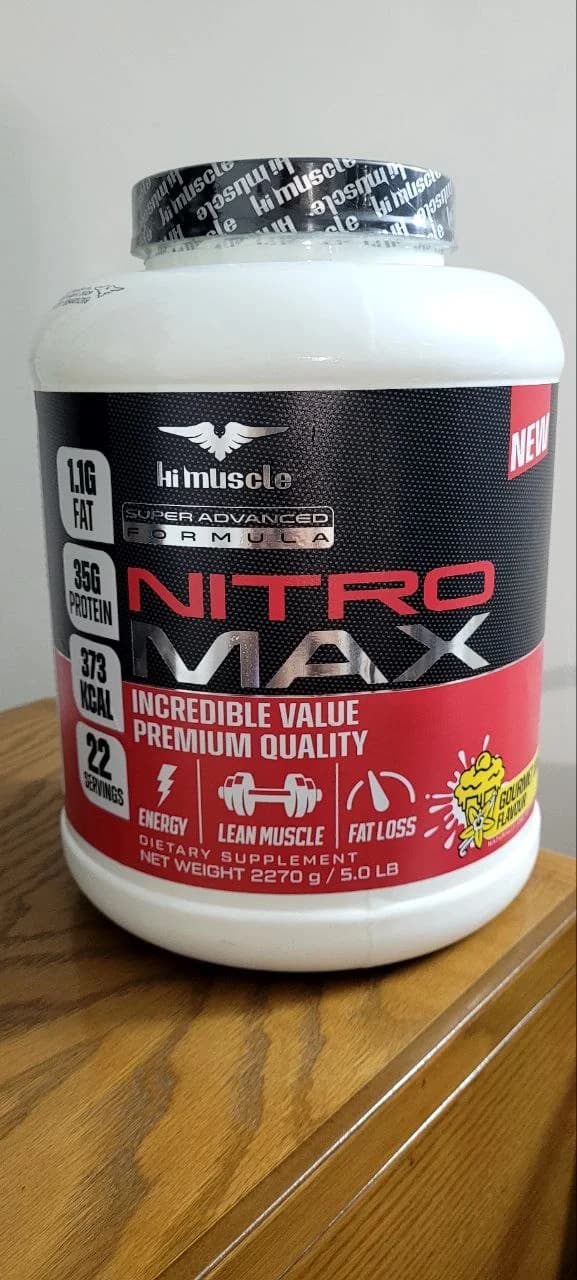 گینر نیترو مکس، های‌مسل ۲.۲۷ کیلوگرم (اصل آلمان) | Hi-Muscle Nitro Max Gainer 2.27kg