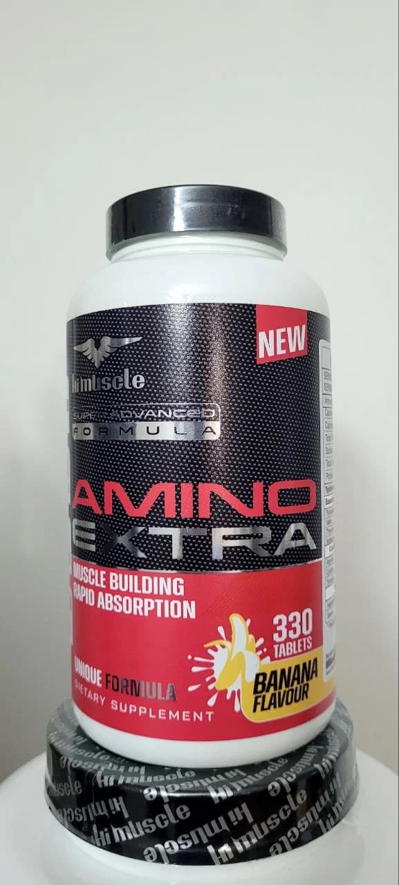 آمینو اکسترا های‌مسل ۳۳۰ عددی طعم موز (اصل آلمان) | Hi-Muscle Amino Extra 330 Tablets Banana