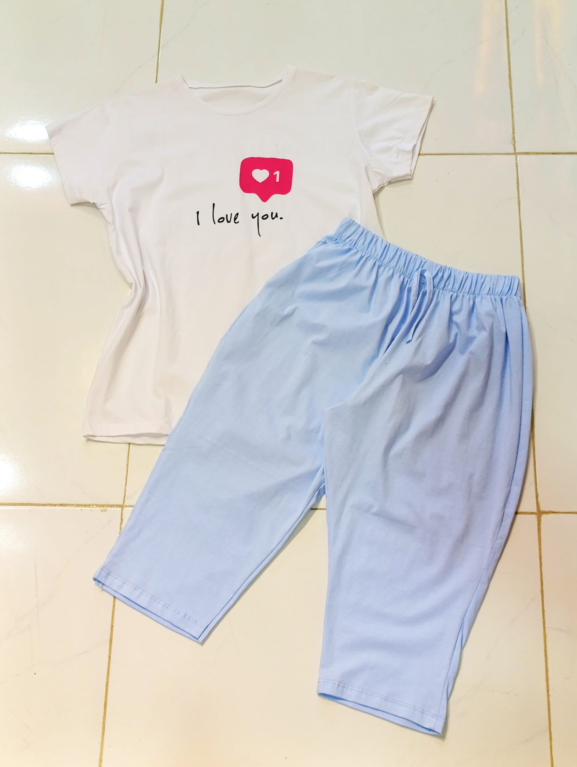 👚ست تیشرت و شلوارک قواره دار | فری سایز (36 تا 46) — تصویر ۴