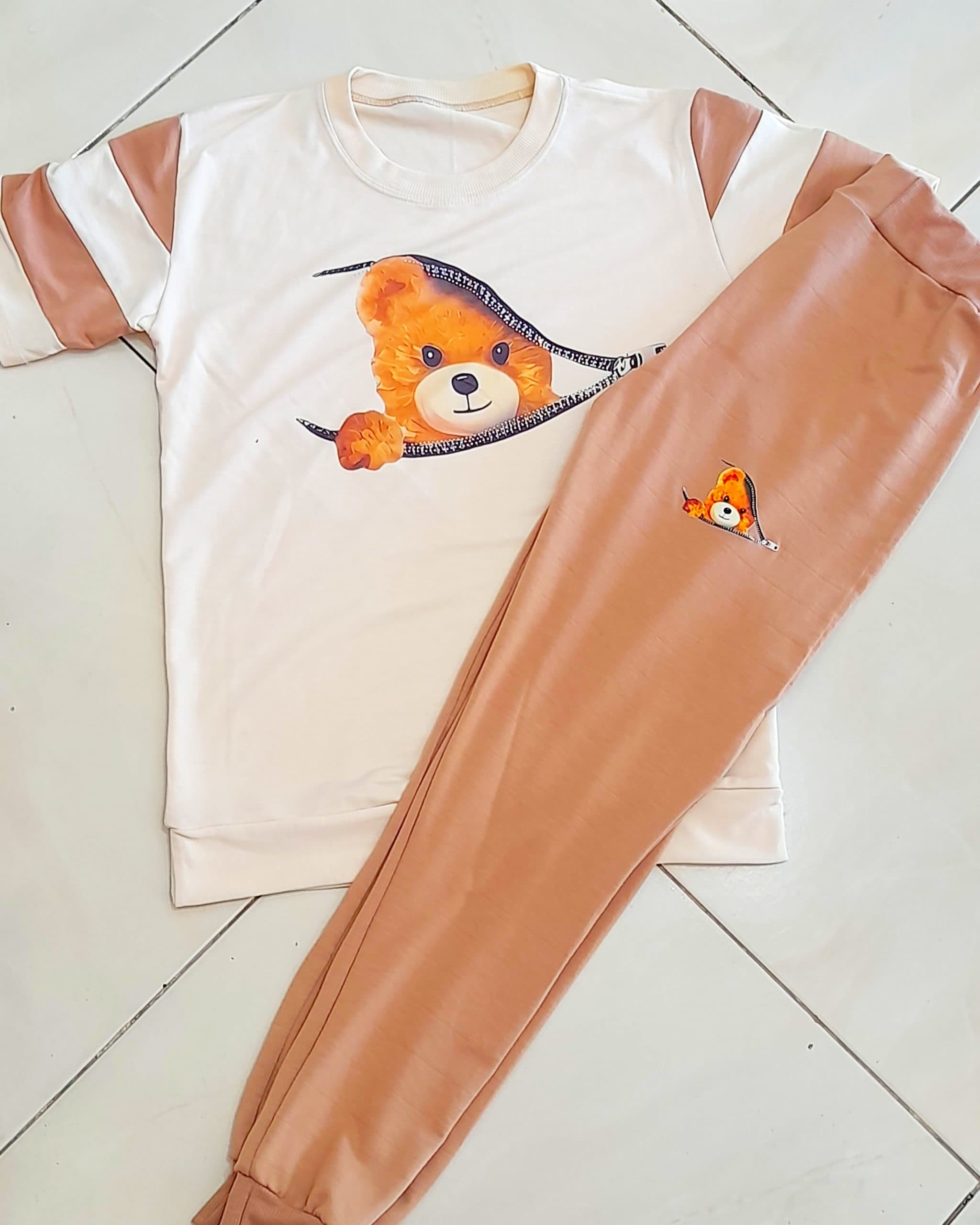 👚ست تیشرت و شلوار | فری سایز (36 تا 44) — تصویر ۲