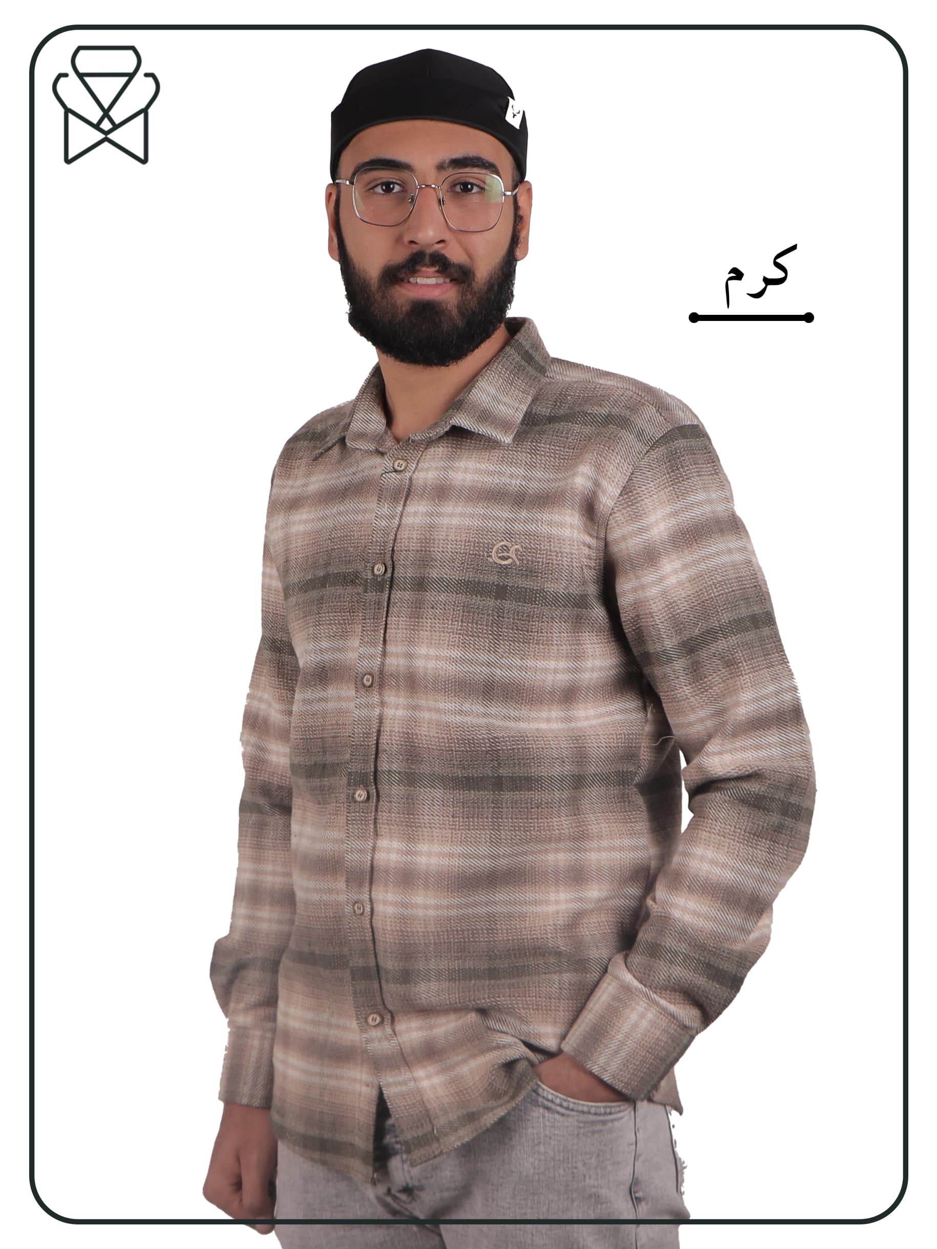 پیراهن مردانه کشمیر – کد 1034 — تصویر ۷