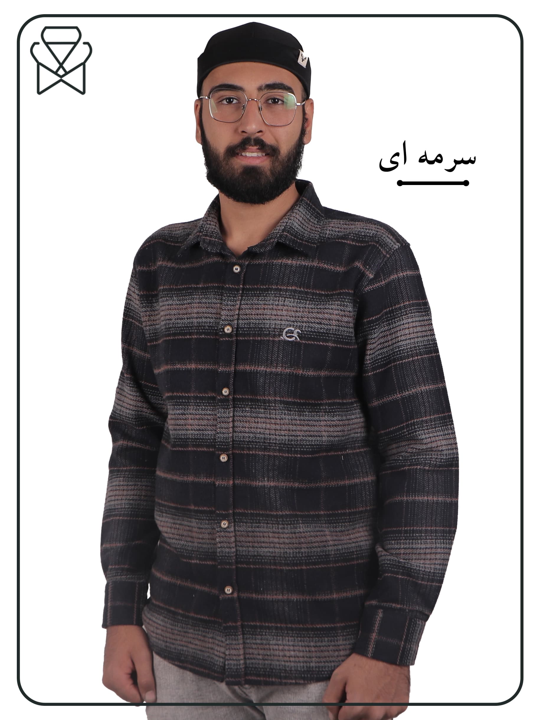 پیراهن مردانه کشمیر – کد 1034 — تصویر ۵