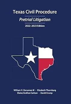 و دانلود نسخه کامل کتاب زبان اصلی Texas Civil Procedure: Pretrial Litigation, 2022-2023 | دانلود کتاب خارجی