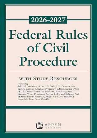 و دانلود نسخه کامل کتاب زبان اصلی Federal Rules of Civil Procedure: 2026 – 2027 With Study Resources (Supplements) | دانلود کتاب خارجی
