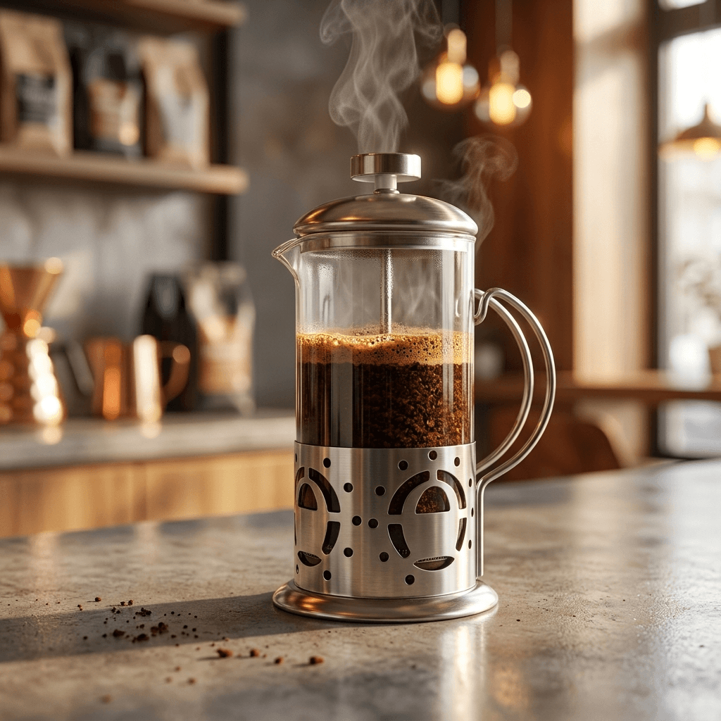 فرنچ پرس 350 میلی لیتری استیل — تصویر ۲
