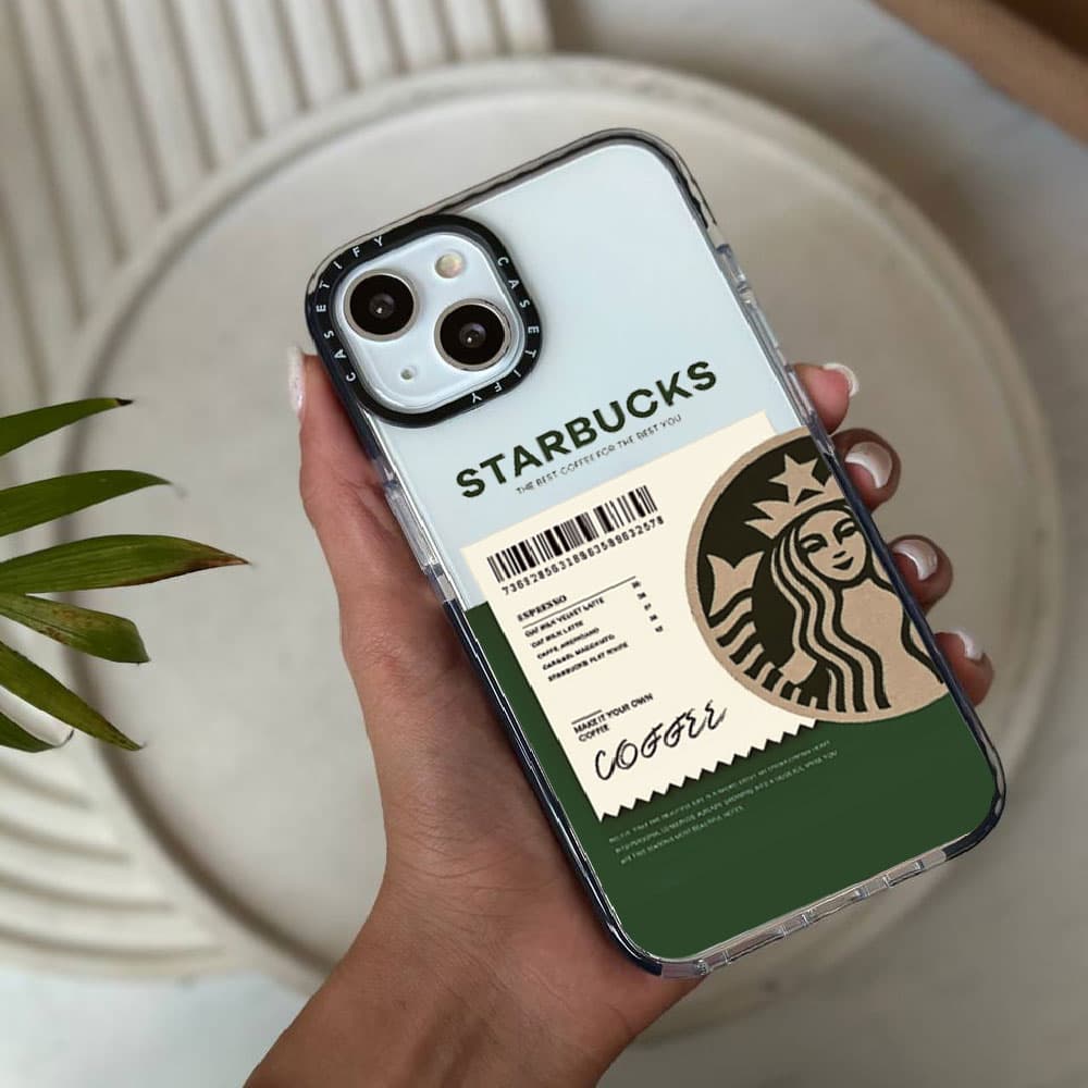 قاب شفاف چاپی سفارشی (کد 0190) مدل Starbucks – استارباکس مناسب برای گوشی موبایل سامسونگ Galaxy A06 / A10S / A12 / A13 / A14 / A15 / A16 / A20 / A21S / A22 4G / A22 5G / A23 / A24 / A30 / A30S / A31 /