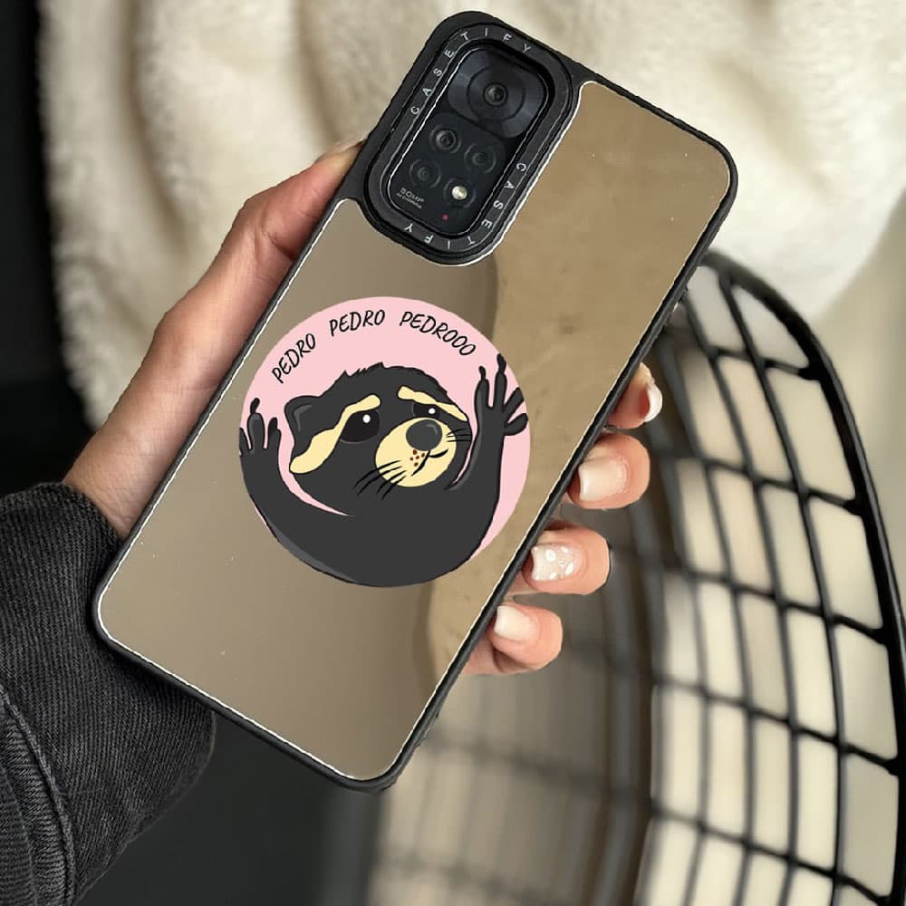 قاب آینه ای چاپی سفارشی (کد 0194) مدل Pedroo مناسب برای گوشی موبایل اپل آیفون Apple iPhone 7 / 8 / SE 2020 / 7 Plus / 8 Plus / X / XS / XR / XS Max / 11 / 11 Pro / 11 Pro Max / 12 / 12 Mini / 12 Pro / — تصویر ۲