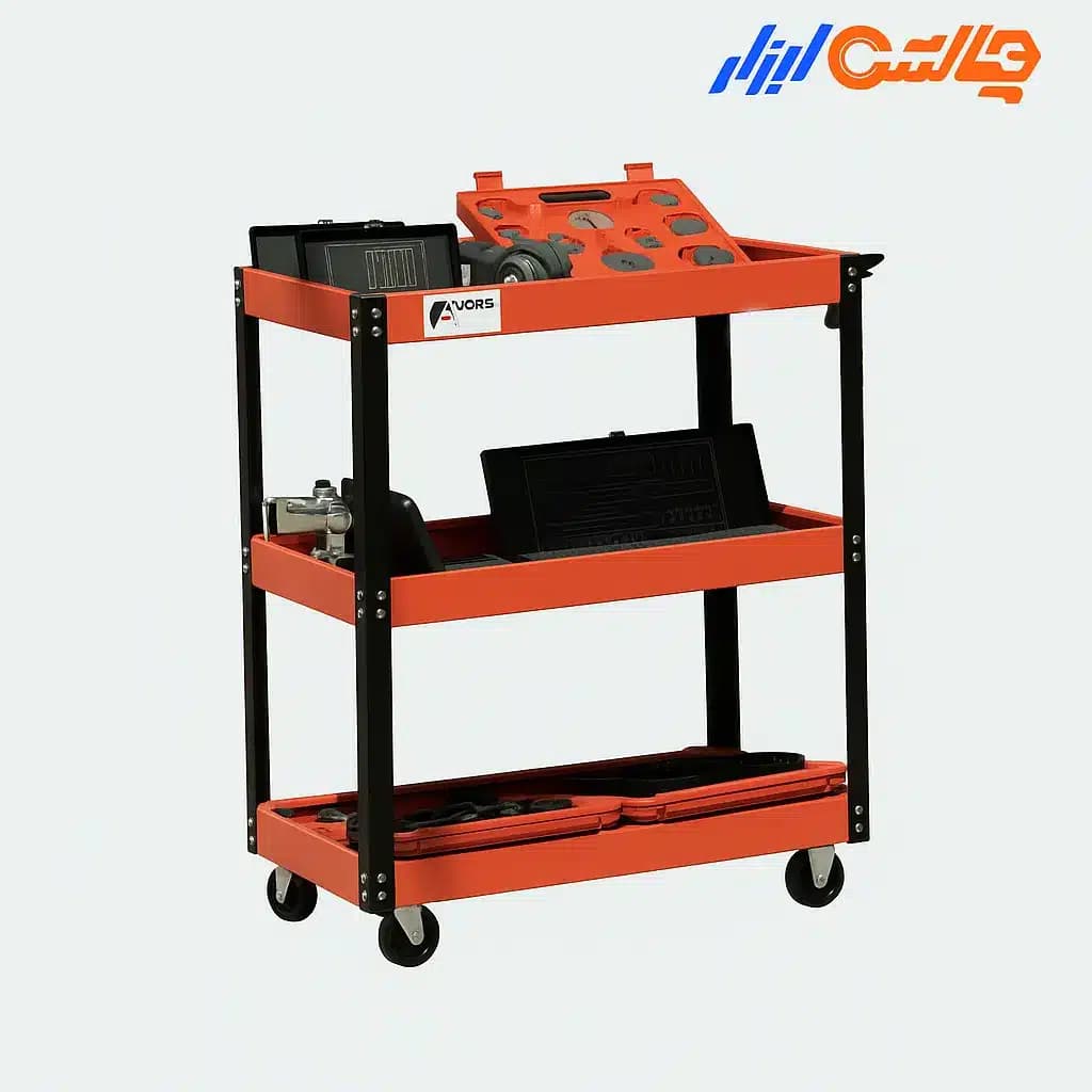 ترولی کارگاهی 3 طبقه نورس مدل NR-18