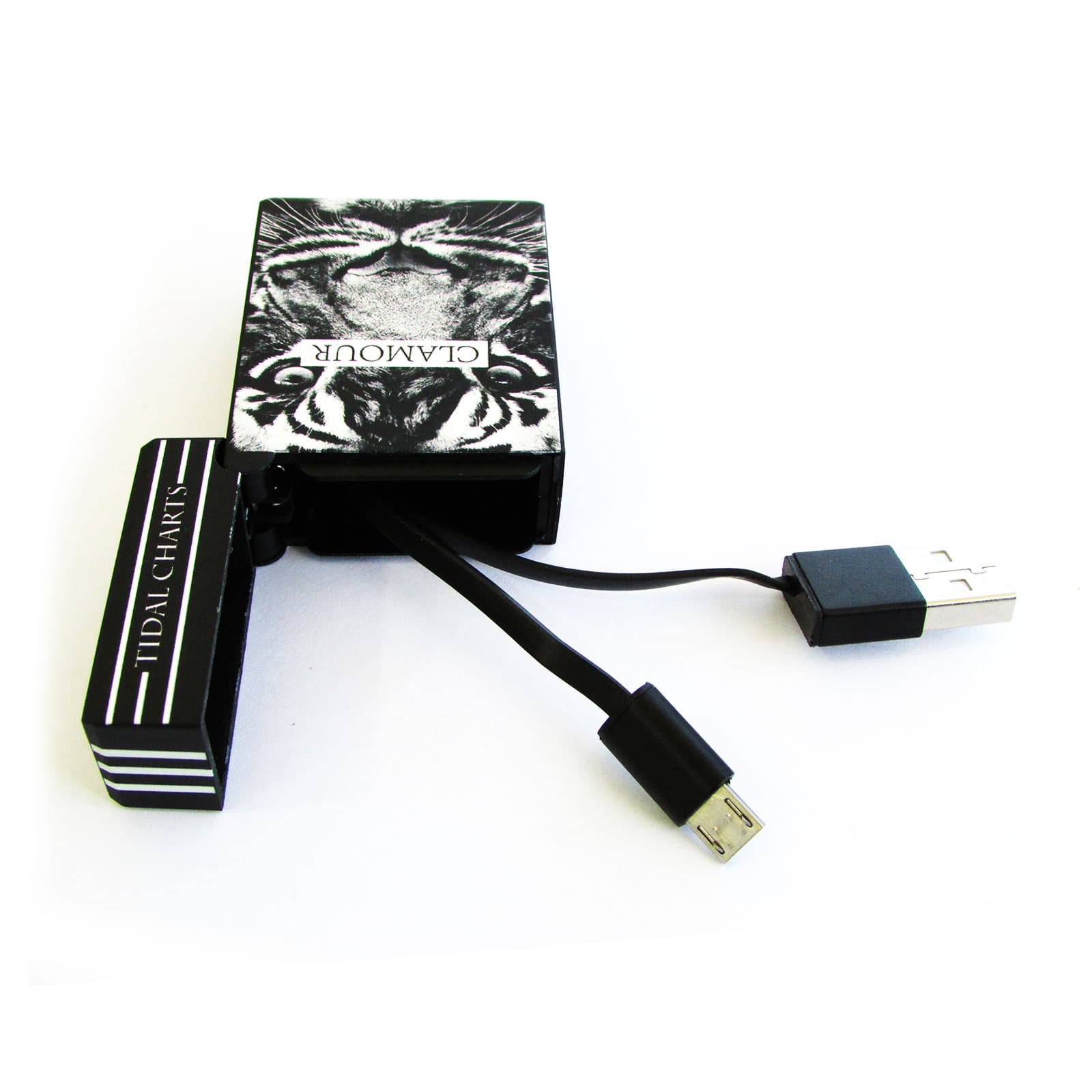 کابل شارژ دیمون شیپ Micro USB جمع شونده طرح فندک — تصویر ۳