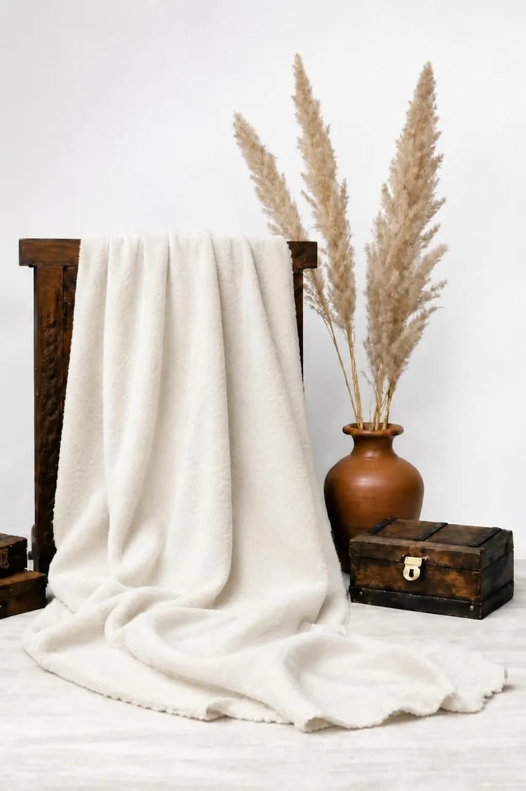 پارچه فوتر ساده کرمی