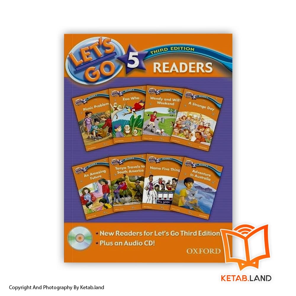 پک 8 جلدی کتاب 5 Let’s Go Readers