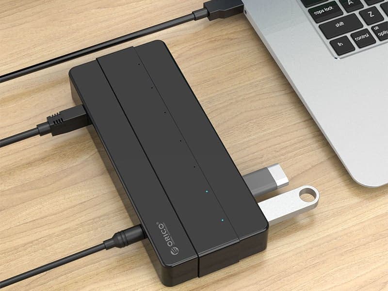 هاب 7 پورت اوریکو ORICO H7928-U3-V1 7 Port USB3.0 Desktop HUB — تصویر ۵