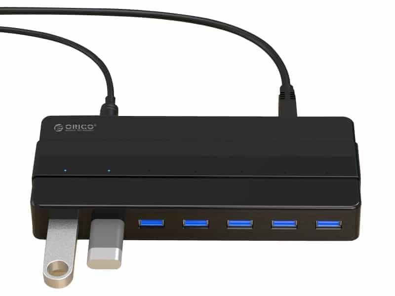 هاب 7 پورت اوریکو ORICO H7928-U3-V1 7 Port USB3.0 Desktop HUB — تصویر ۶