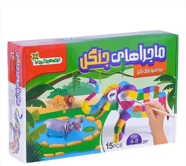 بازی آموزشی فرفره های رنگی مدل رنگ آمیزی ماجراهای جنگل کد 1060010060