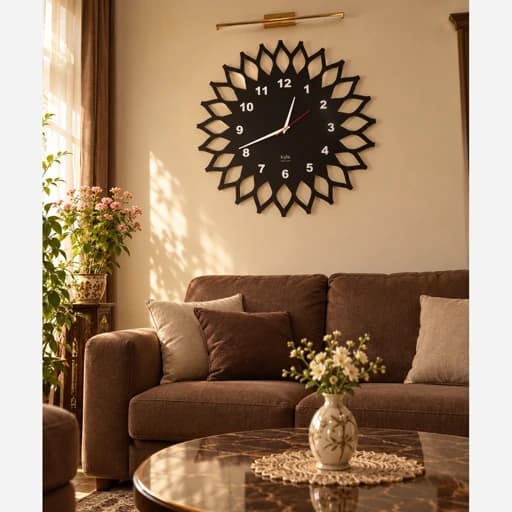 ساعت دیواری طرح خورشید 54 سانتی فیلبندشاپ مدل 840939