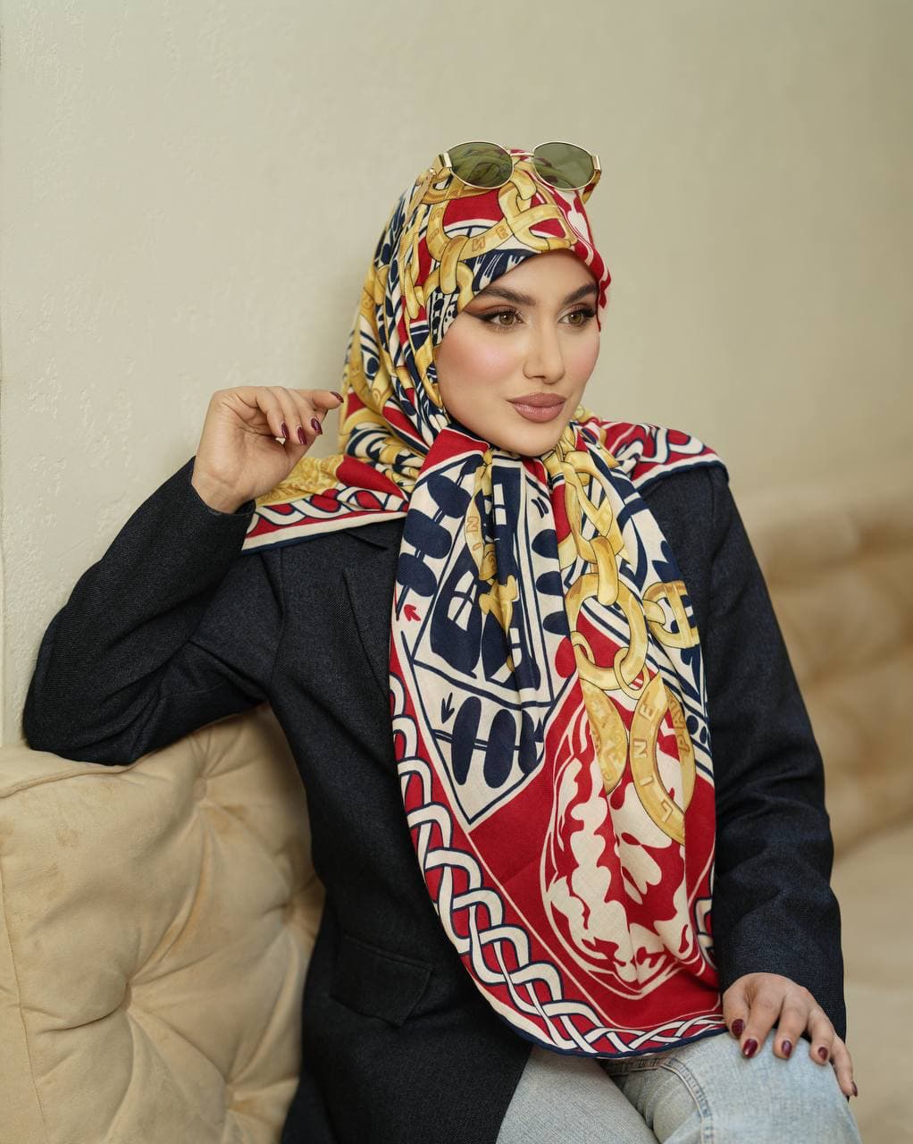 روسری نخی جناغی پاییزه ۰۲۱۴۴