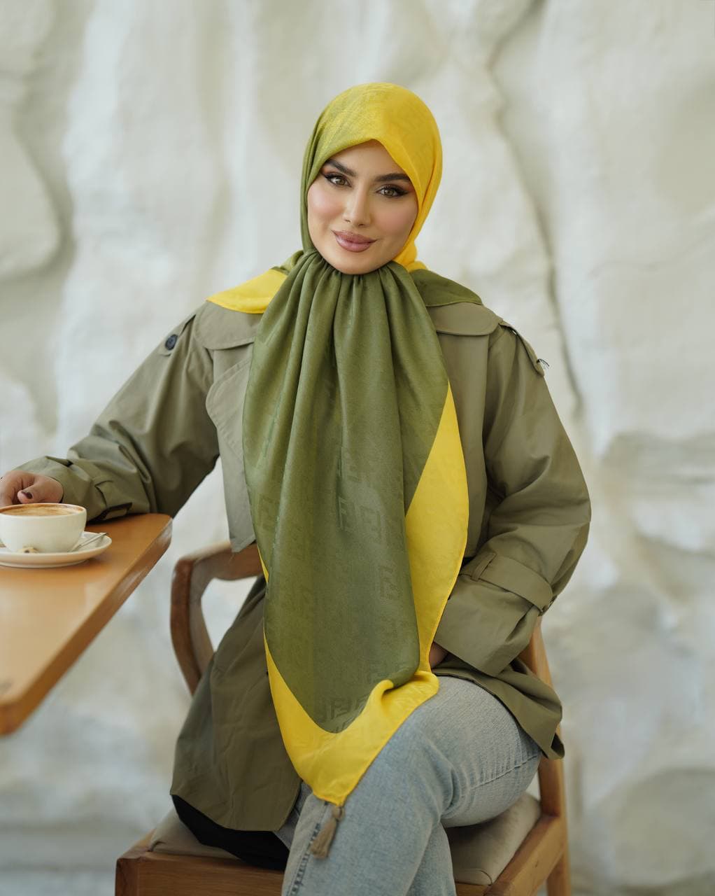 روسری نخ ژاکارد ۰۲۱۴۳ — تصویر ۴