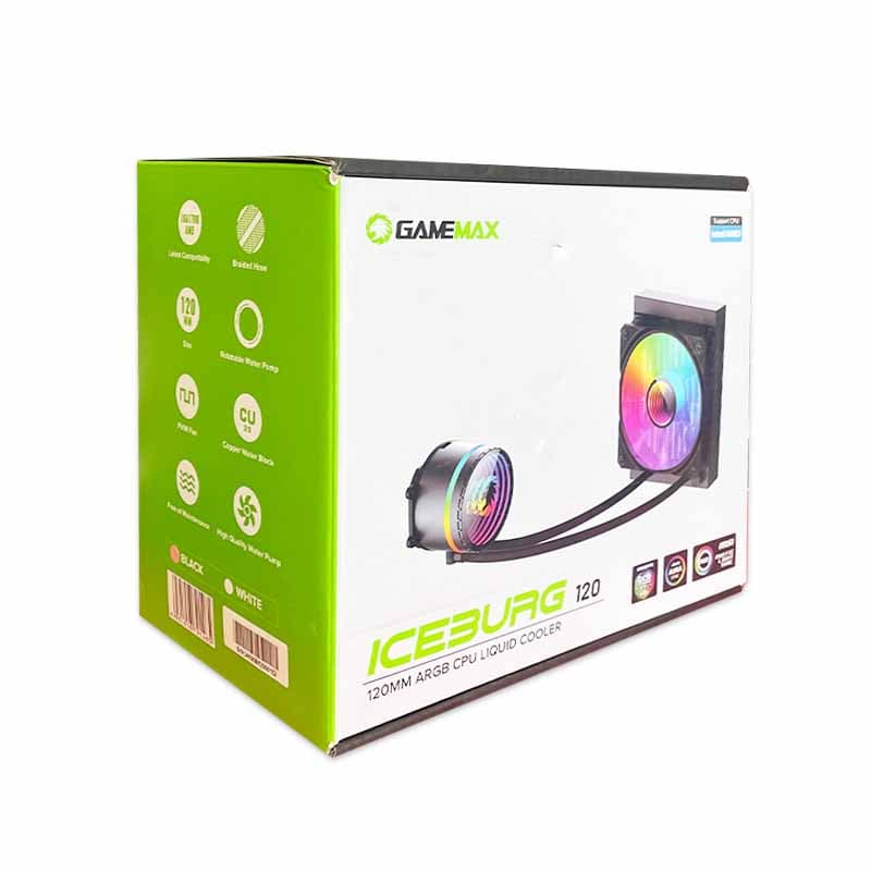 خنک کننده پردازنده GAMEMAX Ice Burg 120 Black استوک — تصویر ۴