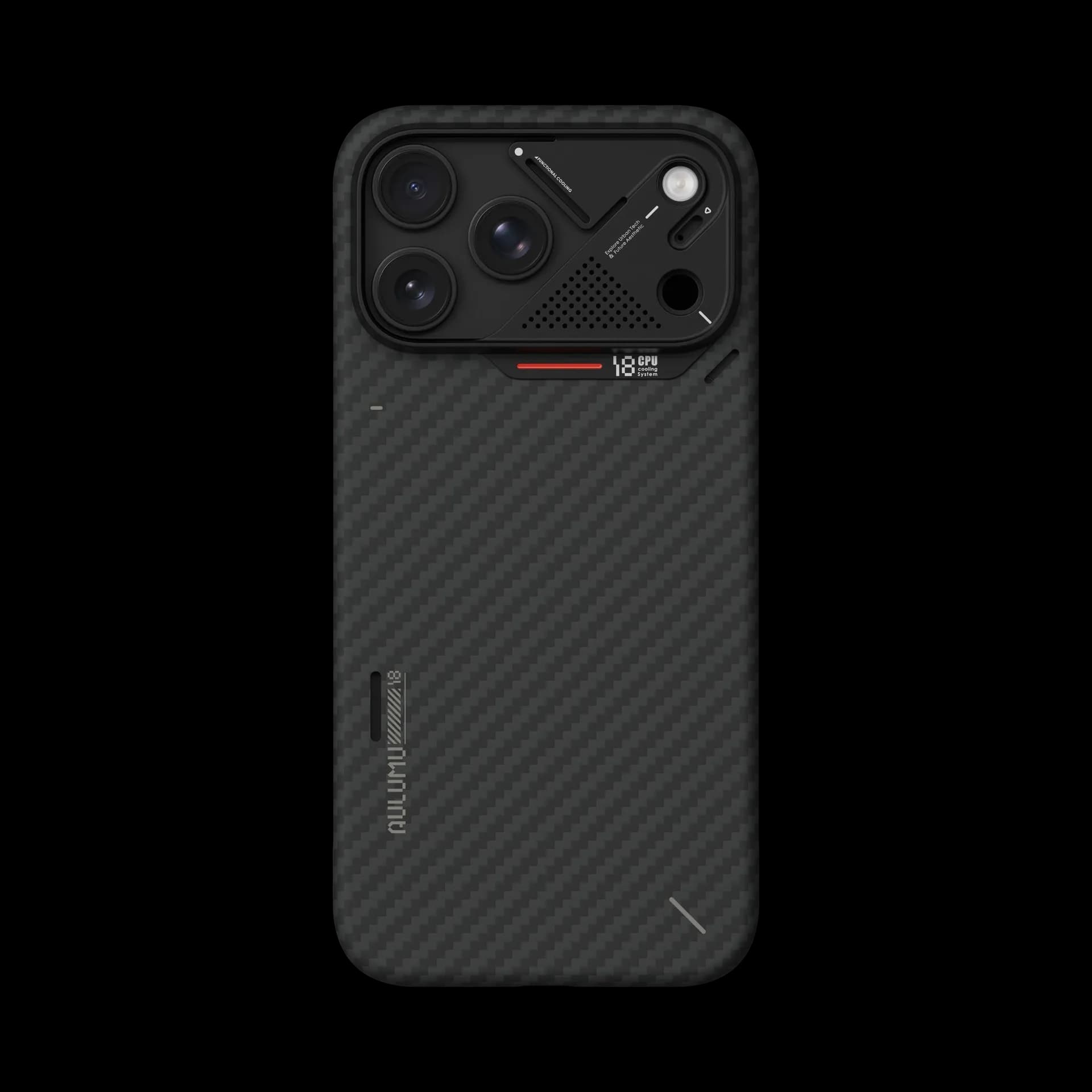 قاب آیفون ۱۸ پرو مکس آلومو AULUMU A18 UltraSlim Aramid Fiber — تصویر ۵