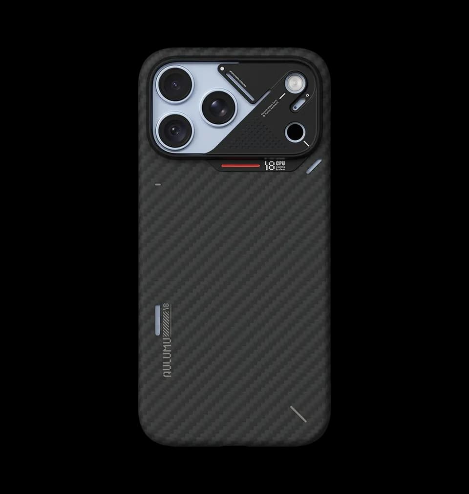 قاب آیفون ۱۸ پرو مکس آلومو AULUMU A18 UltraSlim Aramid Fiber — تصویر ۲